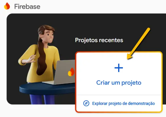 Firebase-iniciando projeto