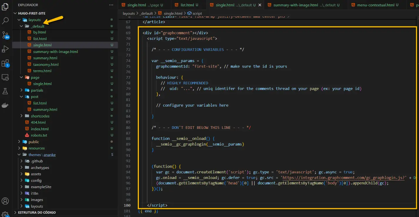 Graph-script no site